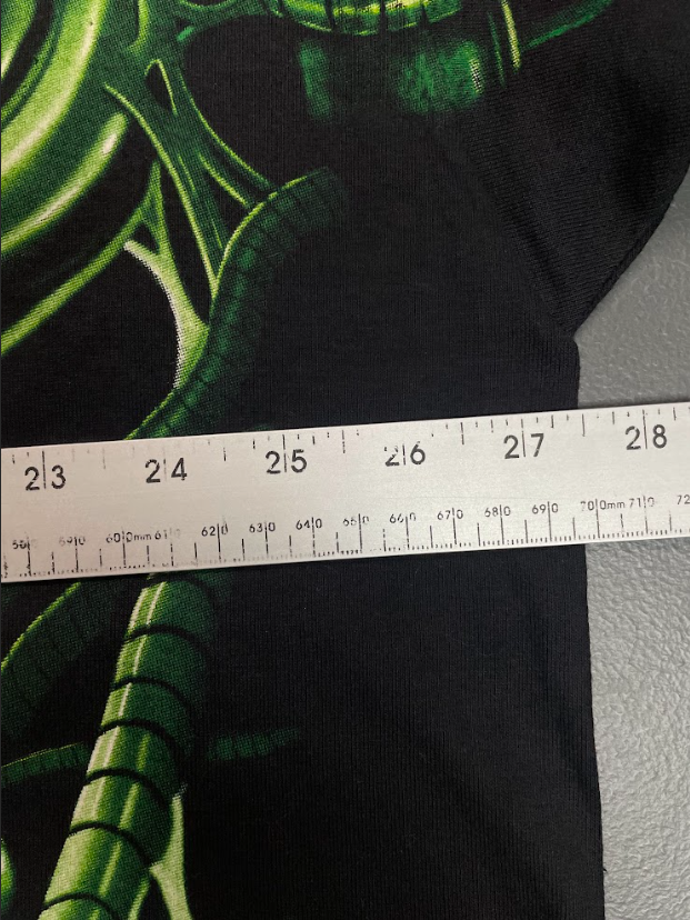 Vintage 1998 Liquid Blue Cyborg Skull T-Shirt