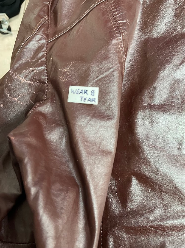Vintage Burgundy Leather Jacket