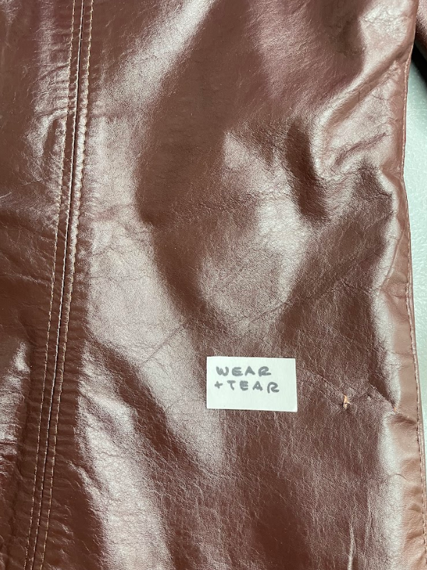 Vintage Burgundy Leather Jacket