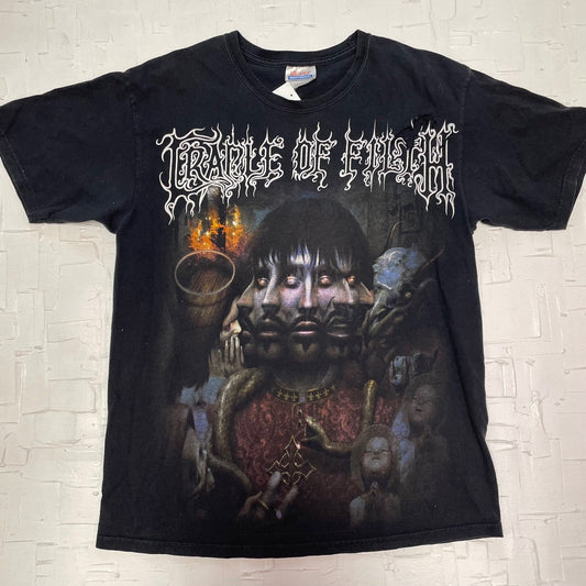 Vintage Cradle of Filth "Godspeed on the Devils Thunder" Album Graphic T-Shirt | Vintage T-Shirt | Band T-Shirt | Size M | SKU: M-1563