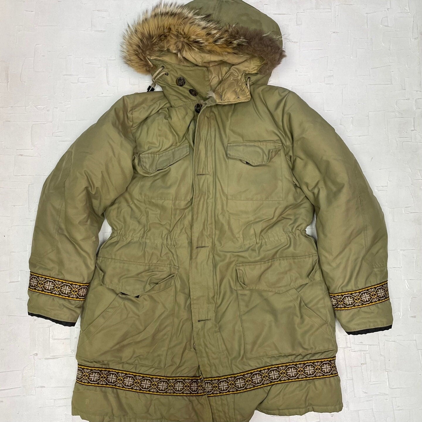 Vintage Ambridge and Thompson Down Filled Hooded Winter Coat | Vintage Coat | Parka | Made in Canada | Green Coat | Size M | SKU: M-1789