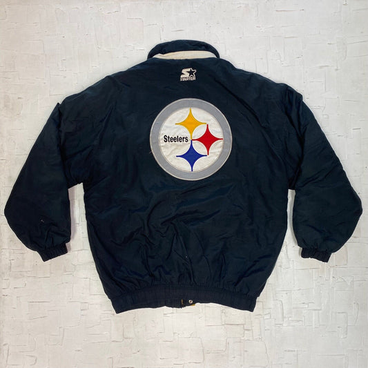 Vintage Starter Pittsburgh Steelers Ski-Jacket with Logo | Vintage Jacket | NFL | Pittsburgh | American Football | Men's Size M | M-2040