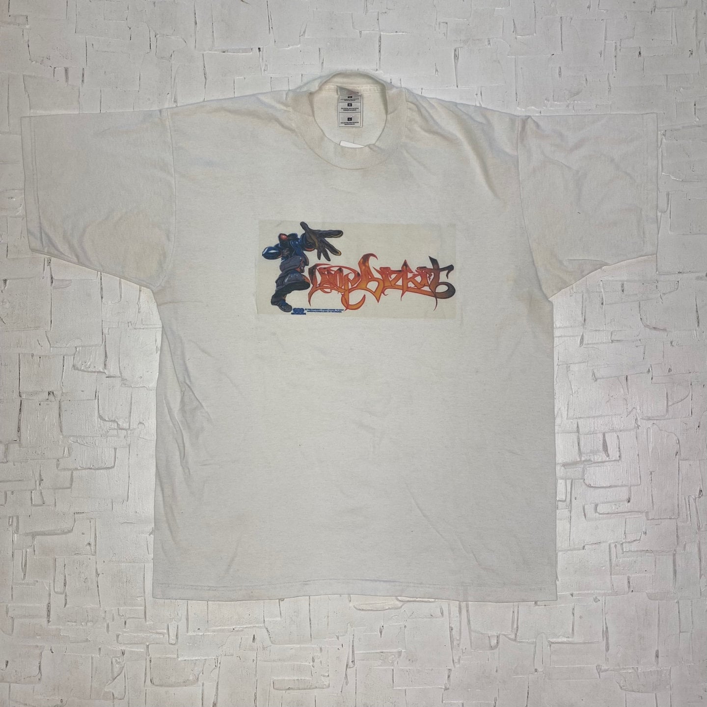 Vintage Limp Bizkit Graffiti Band T-shirt 1999 | Vintage T-shirt | Limp Bizkit | Artmonde | White T-shirt | Band Tee | Size L | M-2217