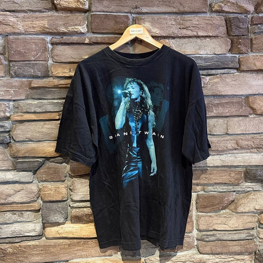 Vintage 1998 Shania Twain Tour Merchandise Graphic T-Shirt | Vintage Graphic T-Shirt | Shania Twain | Band Tee | Size XL | SKU STQ-3036