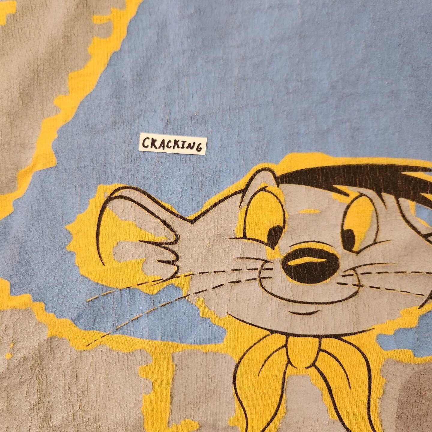 Vintage Iceberg Jeans Speedy Gonzalez Distressed Yellow T-Shirt | Vintage T-Shirt | History Iceberg | Looney Tunes | Yellow | SKU: STQ-3209