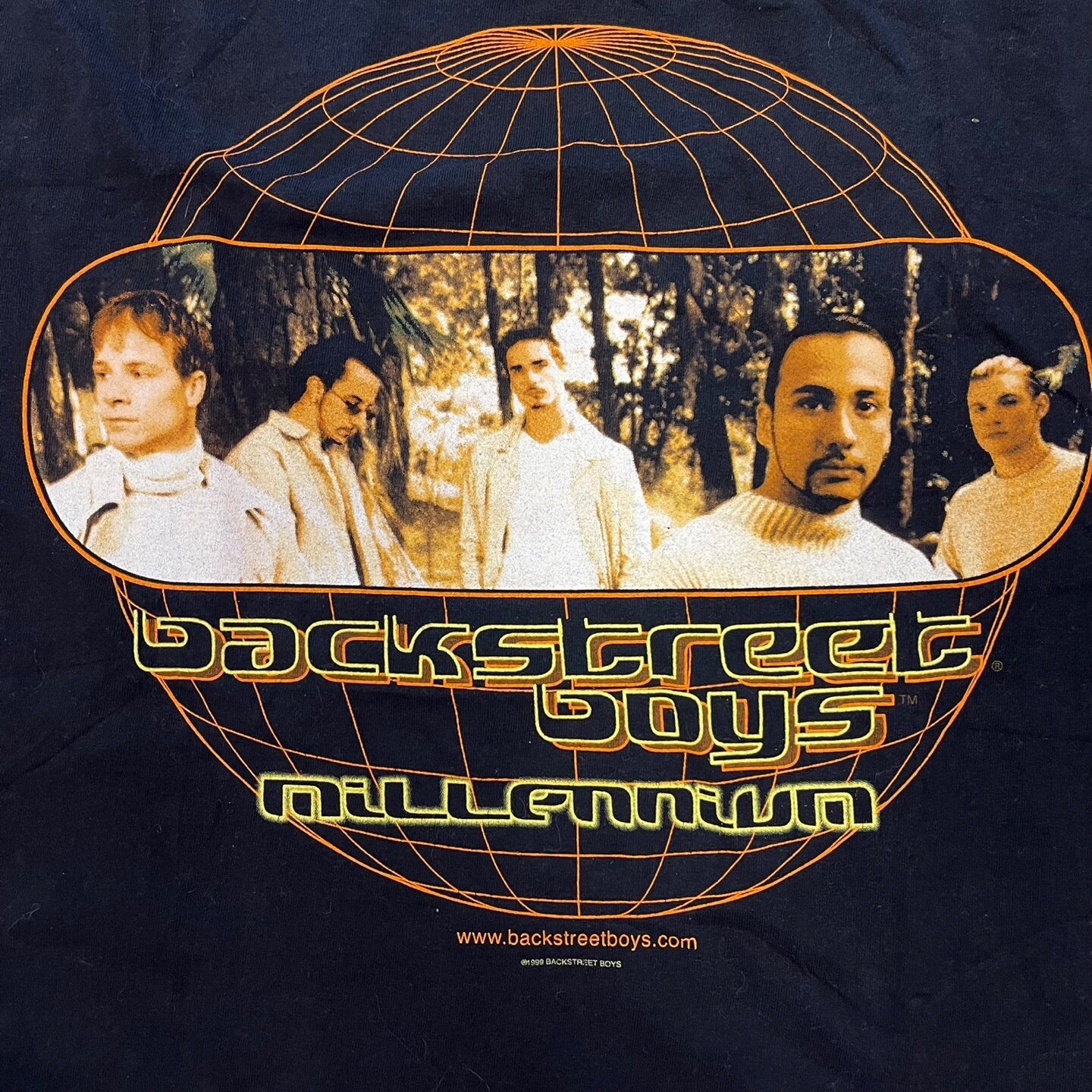 Vintage Backstreet Boys "Into the Millennium" 1999 Tour T-Shirt | Vintage Tour T-Shirt | Vintage Band Tee | Unisex Size L | SKU: M-3248