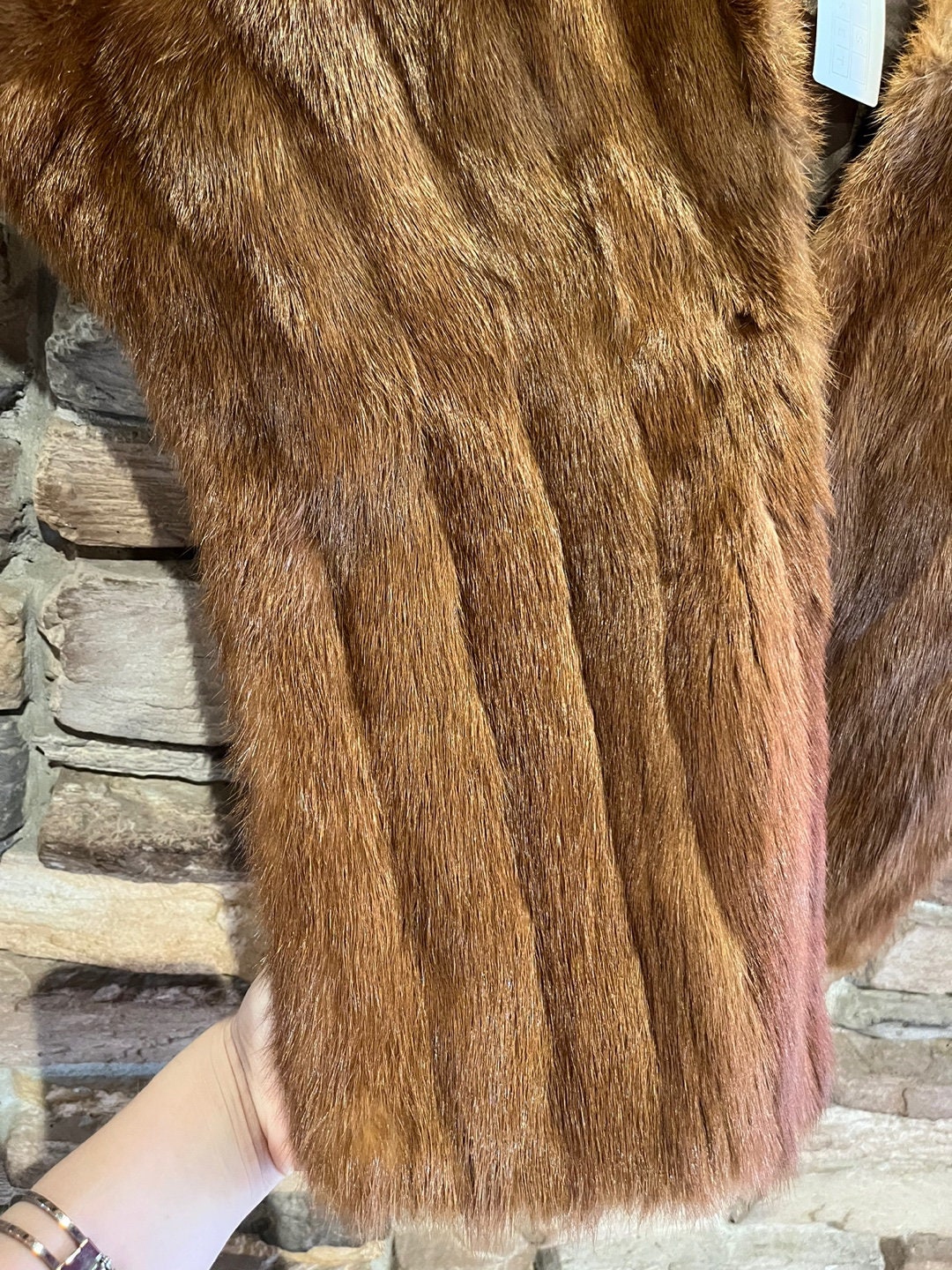 Vintage Charles Brown Furriers Limited Genuine Brown Mink Stole | Vintage Mink Shawl | Vintage Mink Cape | Women's Size S/M | SKU: STQ-3268