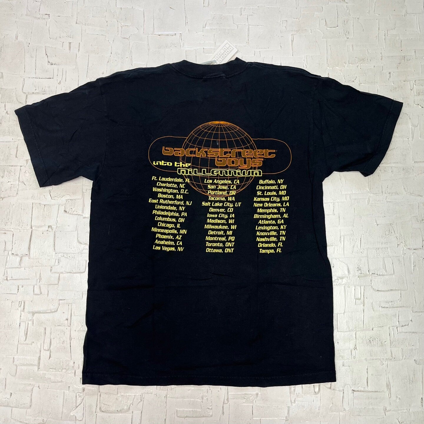 Vintage Backstreet Boys "Into the Millennium" 1999 Tour T-Shirt | Vintage Tour T-Shirt | Vintage Band Tee | Unisex Size L | SKU: M-3248