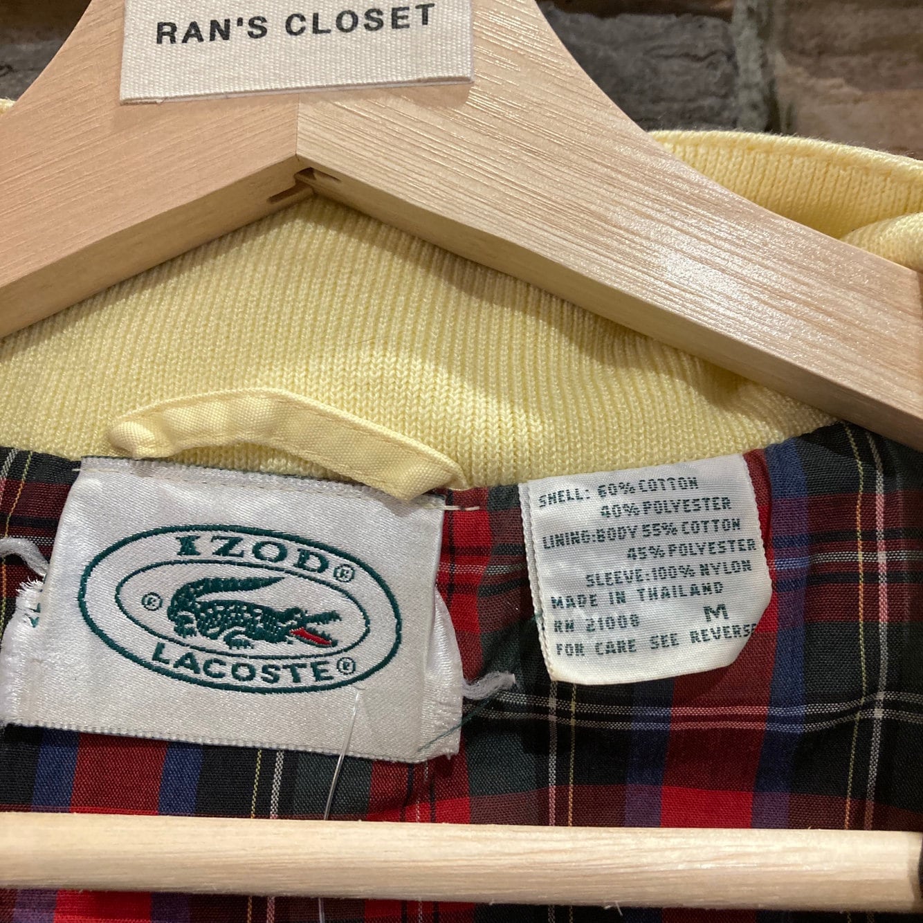Vintage 90s Izod Lacoste Yellow Bomber Jacket – Ran's closet