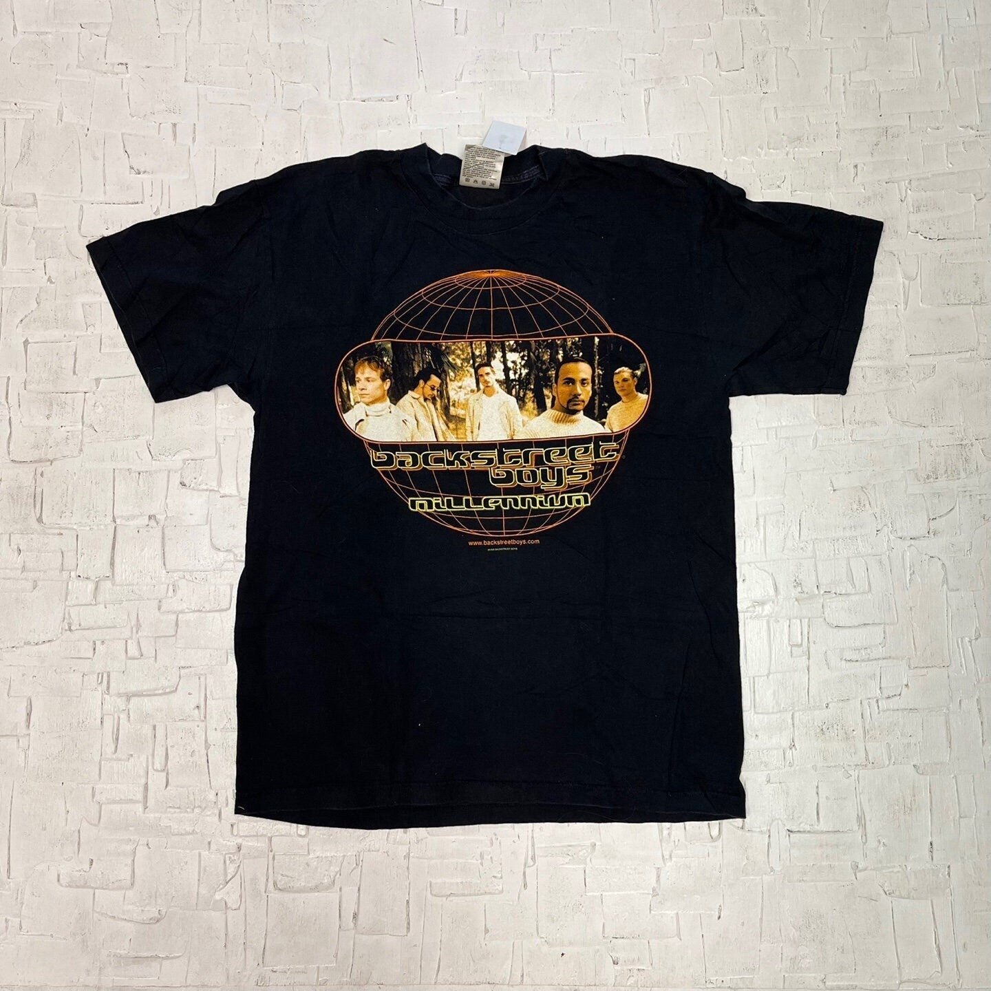 Vintage Backstreet Boys "Into the Millennium" 1999 Tour T-Shirt | Vintage Tour T-Shirt | Vintage Band Tee | Unisex Size L | SKU: M-3248