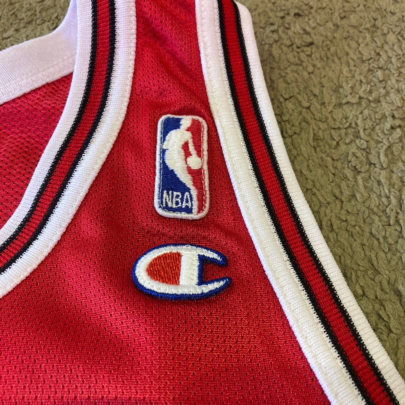 Vintage Chicago Bulls Red #23 Michael Jordan Basketball Jersey | Vintage Jersey | NBA | Champion Brand | Men's Size 48 | SKU:NPQ-2087