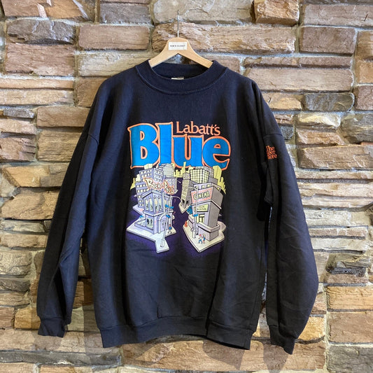 Vintage Labatt's Blue The Beer Store Graphic Sweatshirt | Vintage Sweatshirt | The Beer Store Sweatshirt | Labatt's Blue | SKU NPQ-2062 |