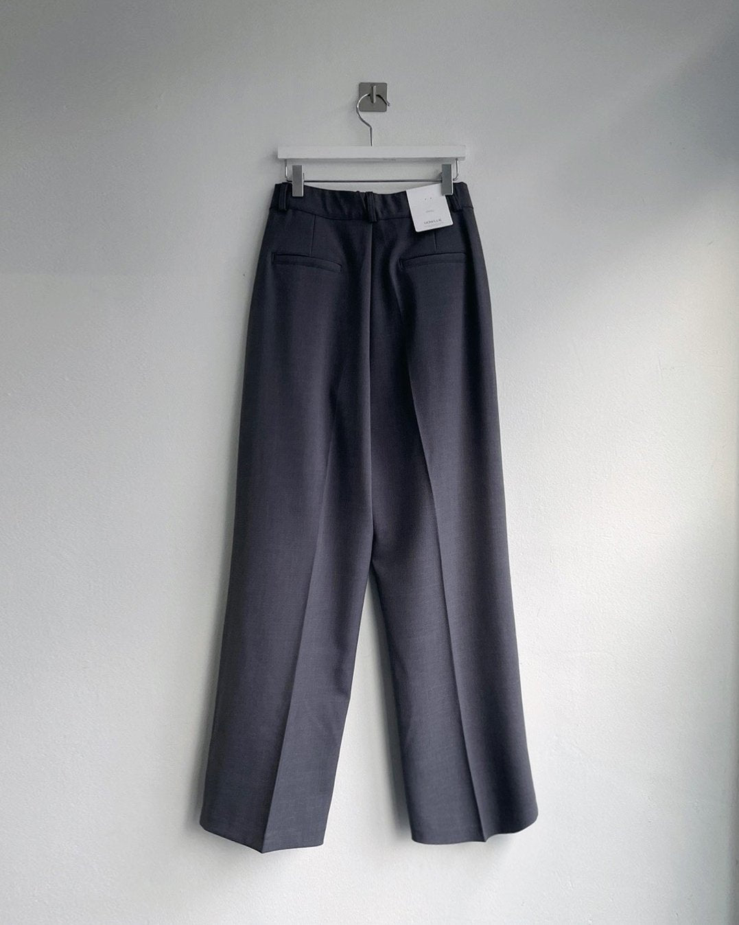 Mid-rise straight leg pants