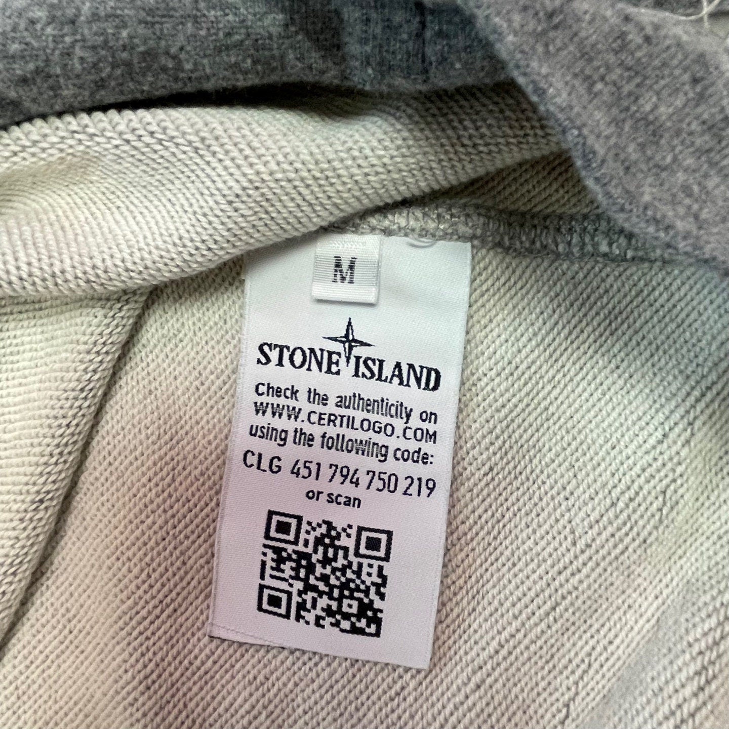 Grey Stone Island Crewneck Sweatshirt | Stone Island | Second Hand Stone Island | Pullover Sweatshirt | Size M | SKU: M-1392