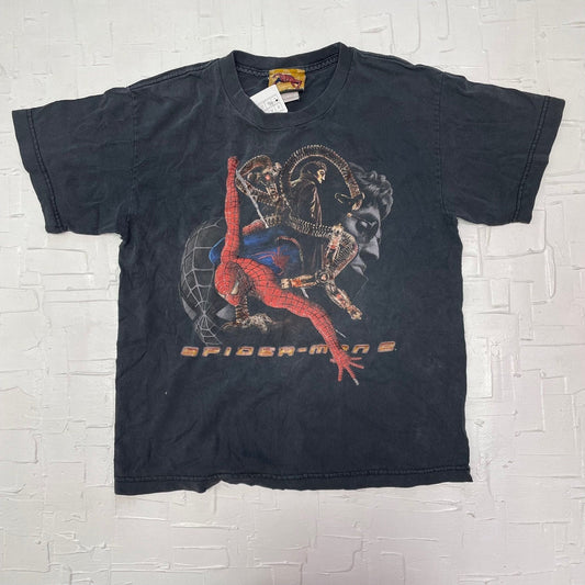 2004 Spider-Man 2 Graphic T-Shirt | Spider-Man Merchandise | Graphic T-Shirt | Marvel Studio | Baby T-Shirt | Size Kids L | SKU: M-1500