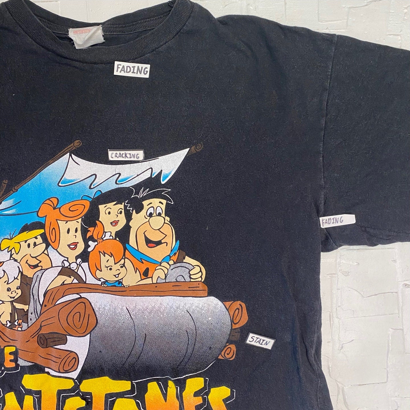 1994 Vintage "The Flintstones" Colourful Graphic Character Design T-Shirt | Vintage T-Shirt | The Flintstones Graphic | SKU M-1885 |