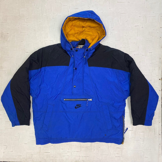 Vintage Nike Puffer Winter Jacket with Colourblocking and Zipper Frontal Pocket | Vintage Jacket | Nike Jacket | Size M | SKU-2049 |