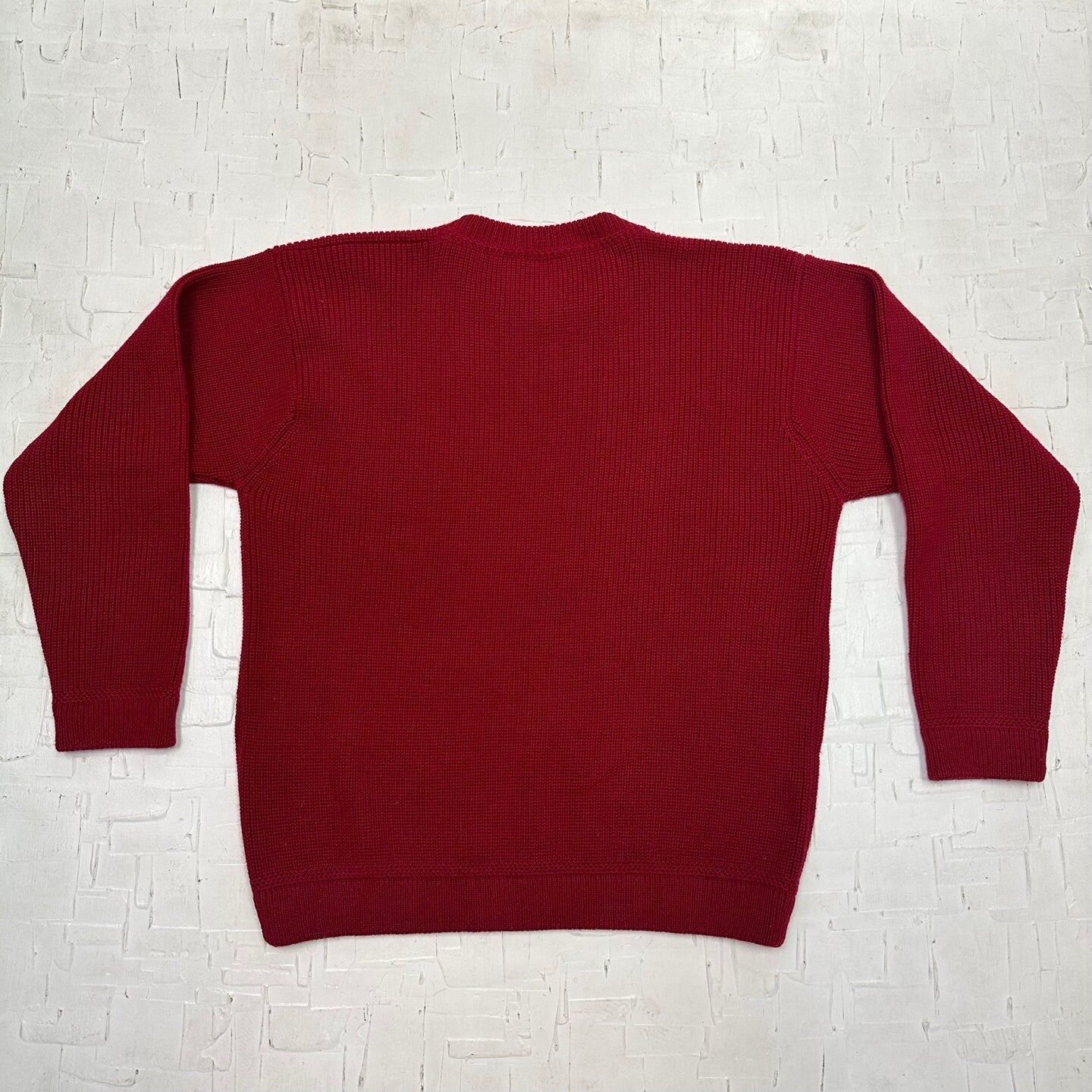 Vintage Patagonia Red Cable Knit Oversized Sweater | Vintage Knit Sweater | Patagonia Knitwear | Vintage Knitwear | Size L | SKU-2065 |