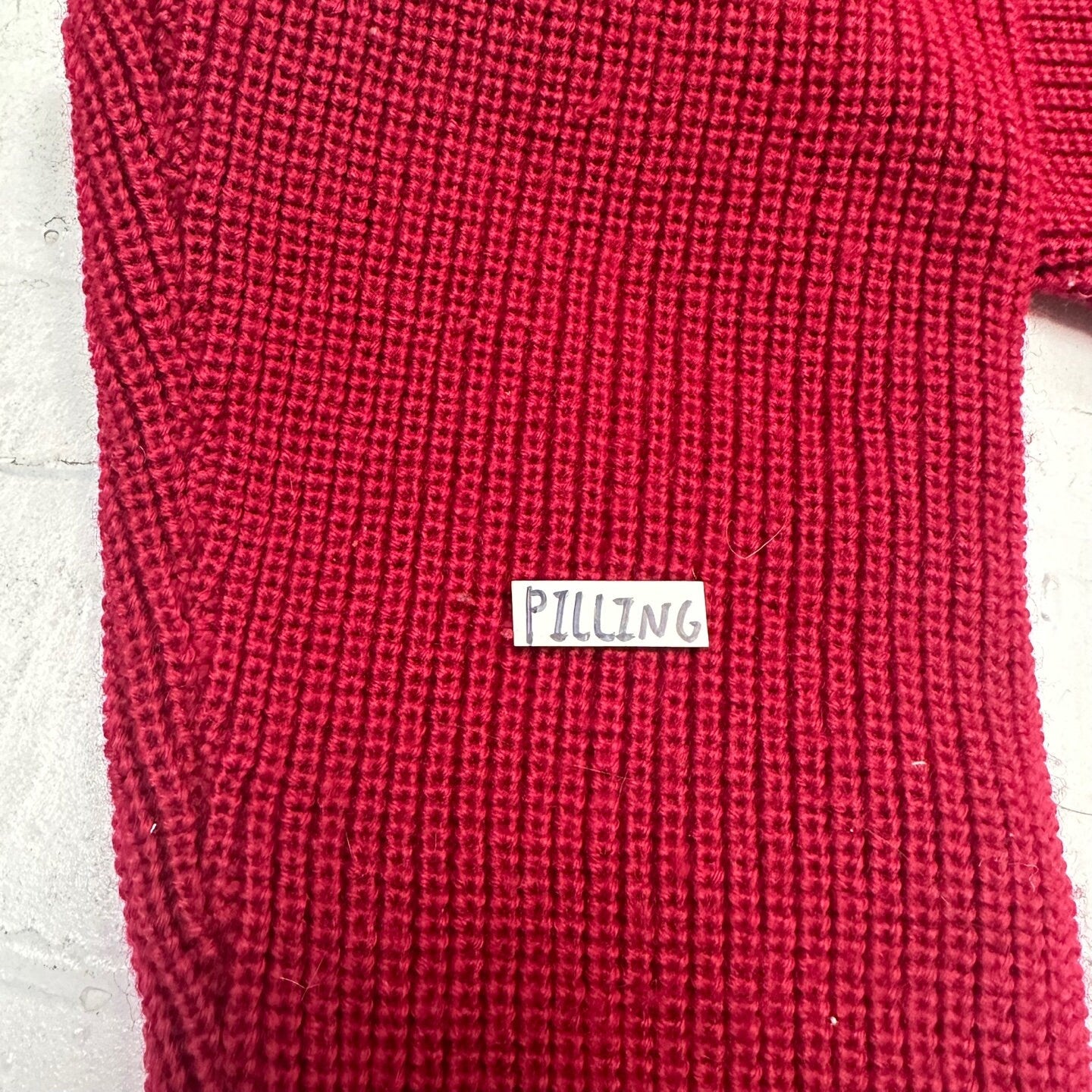 Vintage Patagonia Red Cable Knit Oversized Sweater | Vintage Knit Sweater | Patagonia Knitwear | Vintage Knitwear | Size L | SKU-2065 |