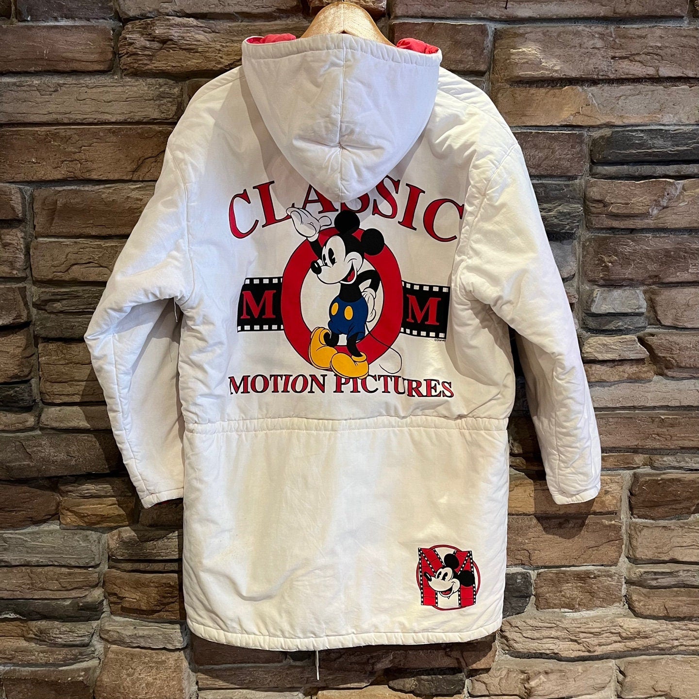 Vintage Disney Mickey Mouse "Classic Motion Pictures" Reversible Coat | Vintage Jacket | Vintage Mickey | Size Women's M | SKU: STQ-103