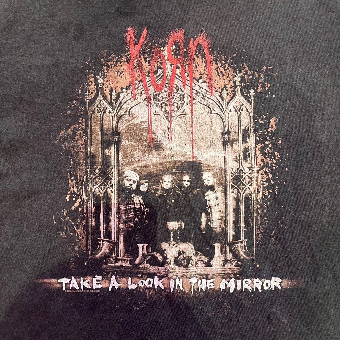Vintage Korn "Take A Look In The Mirror" Album T-Shirt | Vintage Band Shirt | Vintage Korn T-Shirt | Men's Size Small | SKU: STQ-3307