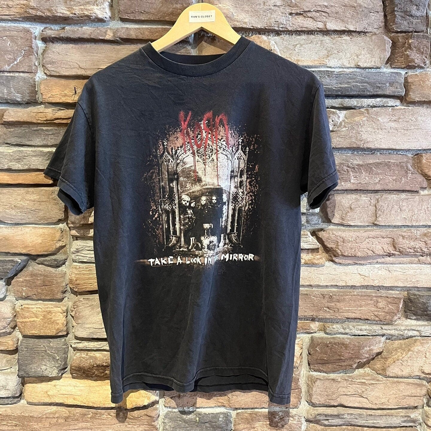 Vintage Korn "Take A Look In The Mirror" Album T-Shirt | Vintage Band Shirt | Vintage Korn T-Shirt | Men's Size Small | SKU: STQ-3307