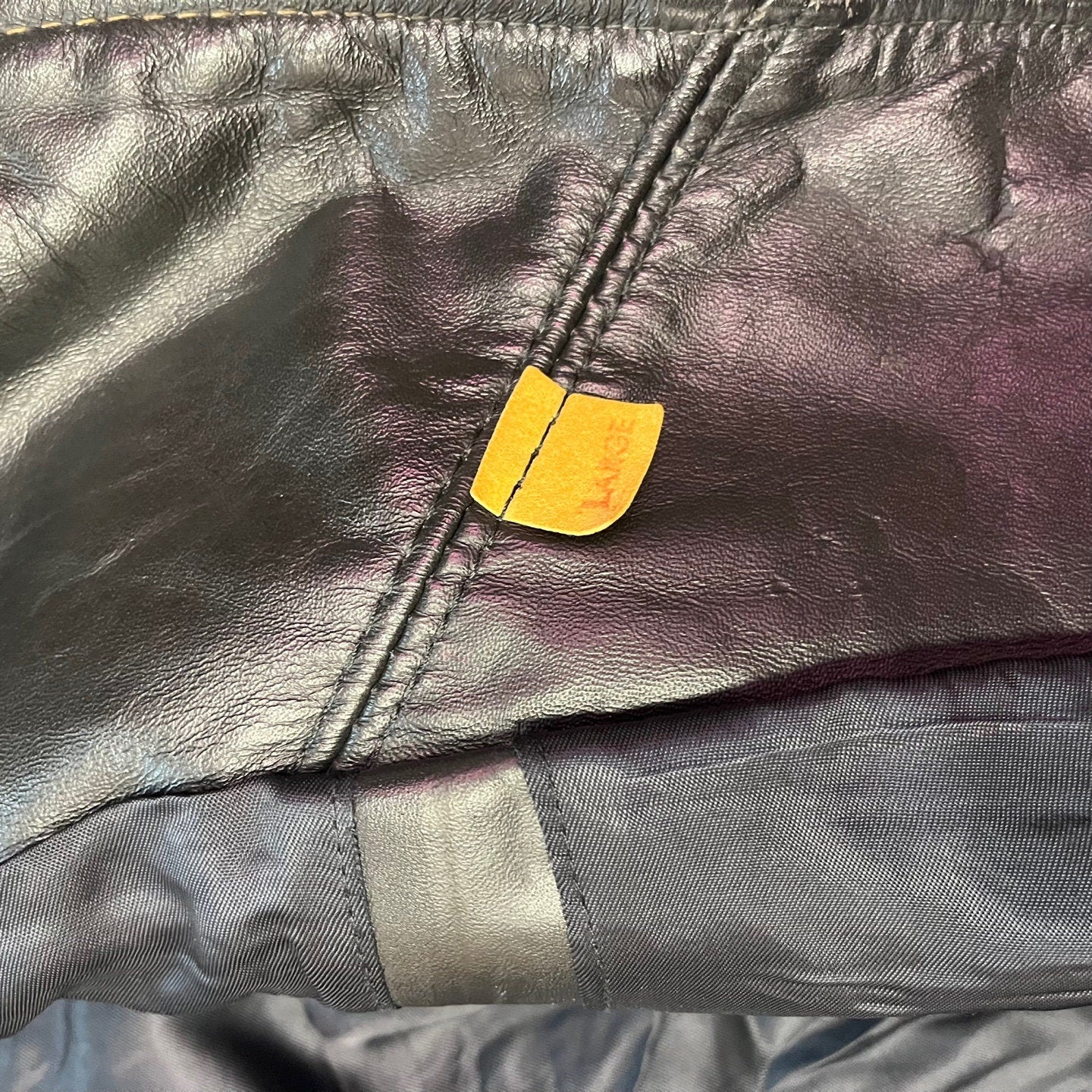 Vintage Biker Leather Jacket with Fringe Tassels | Vintage Jacket | Vintage Leather Jacket | Vintage Biker Jacket | Size L | SKU M-3312 |